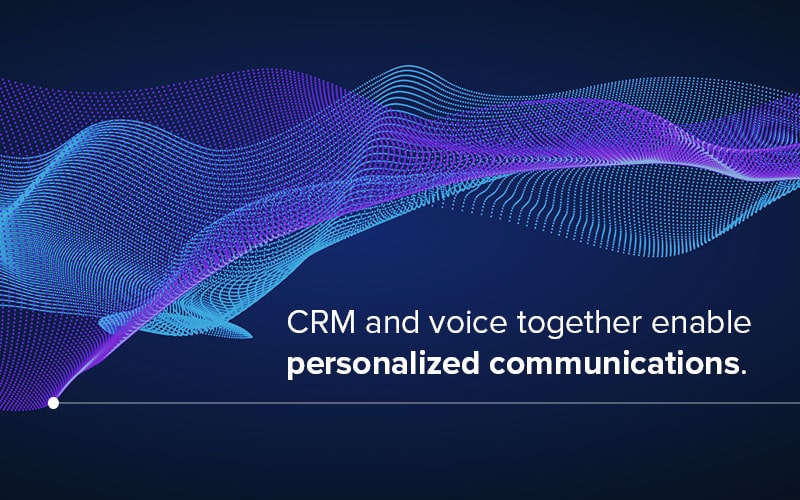 Voice recognition in CRM